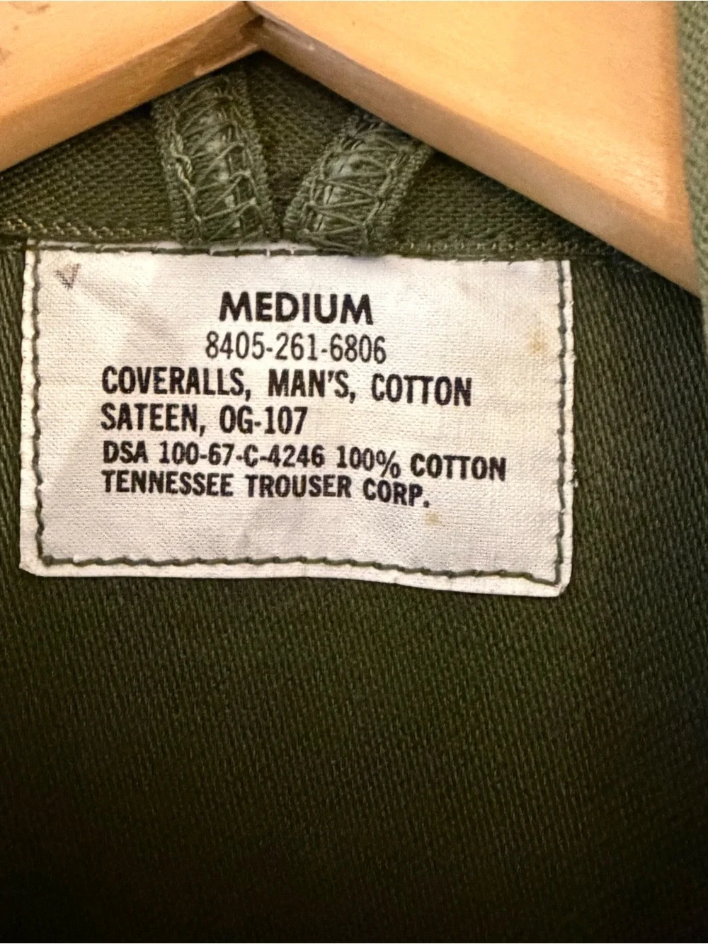 Vintage 1967  Vietnam era us army coverall